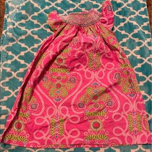 Girls Anavini smock dress size 4t.